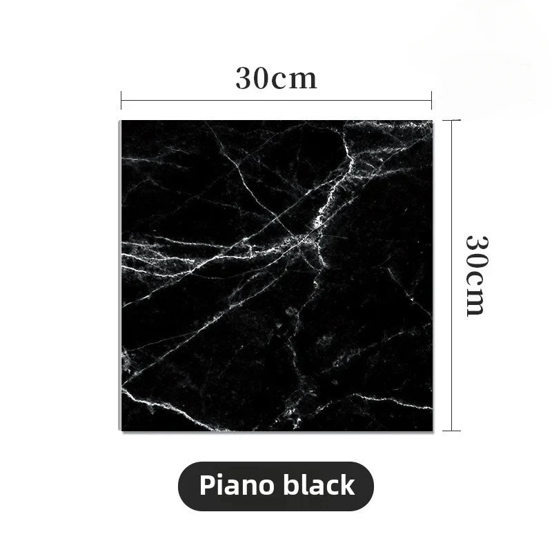 10/30/50PCS Thickened Self-adhesive Decor Wall Sticker Marble Tile Floor Sticker PVC Waterproof Toilet Kitchen Home Floor