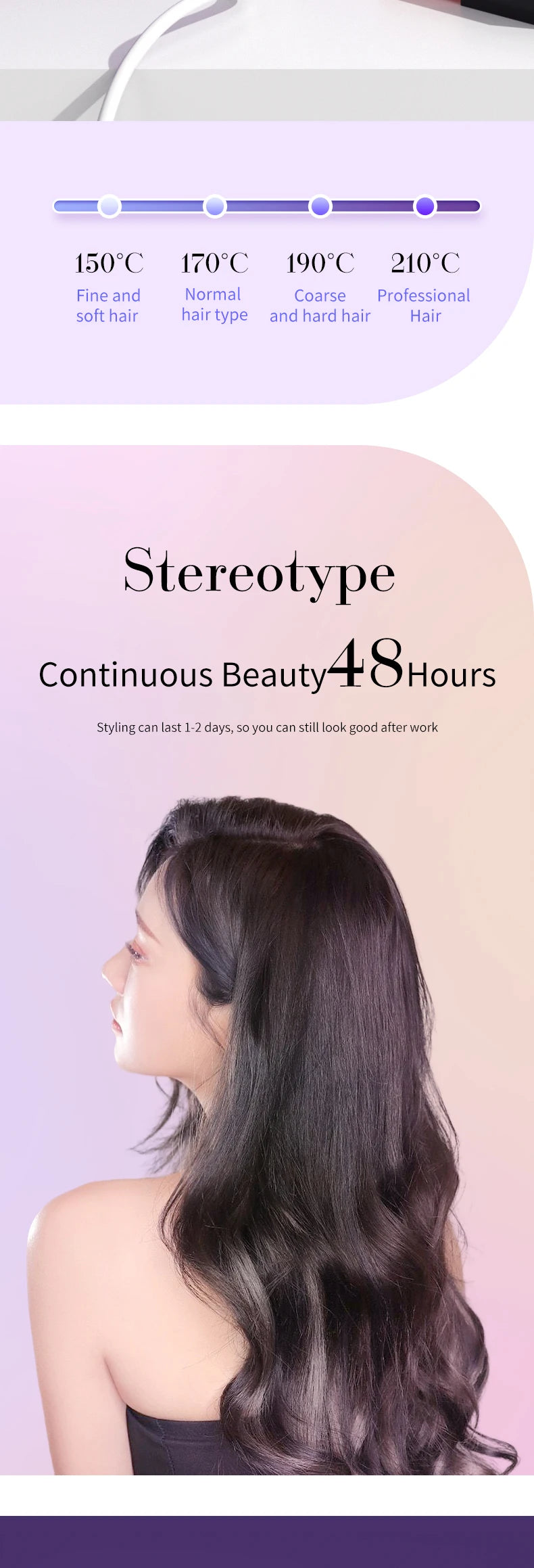 Ferro arricciacapelli elettrico 32mm Bigodino per capelli in ceramica Rullo per capelli 28mm Ferro arricciacapelli professionale Bacchetta arricciacapelli Waver