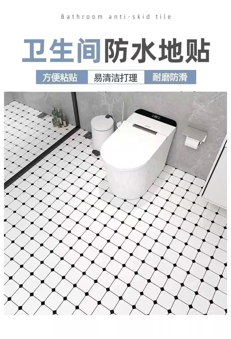 Piastrelle adesive impermeabili per pavimento bagno – Antiscivolo