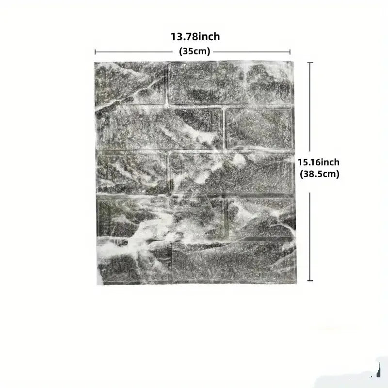 Autoadesiva 1-40 pz 38.5X35 cm FAI DA TE 3D Carta Da Parati Retro Modello di Mattoni Adesivi Murali Impermeabile Decorazione Della Stanza Schiuma decorazione della casa