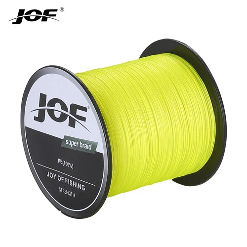 JOF PE intrecciato X4 lenza, resistente all'abrasione lenza sottile durevole per accessori per la pesca all'aperto 300M 500M 1000M