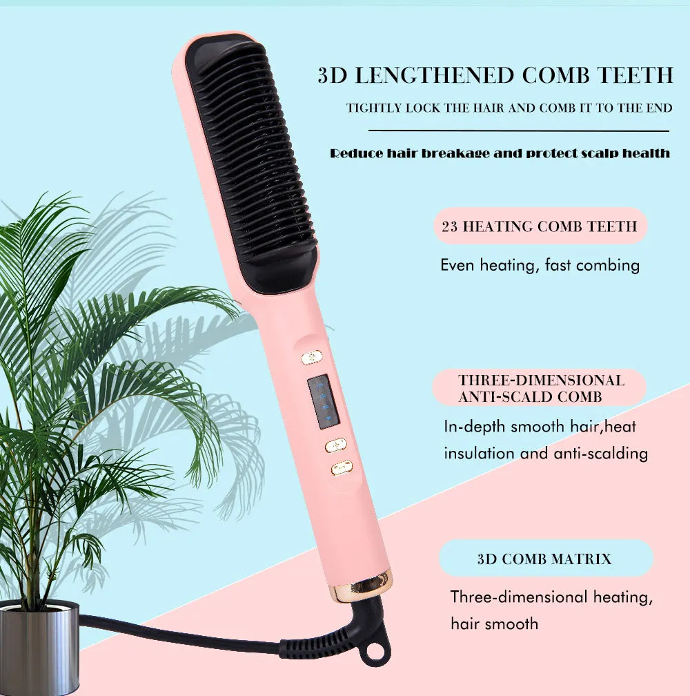 Spazzola per capelli spazzola elettrica pettine caldo piastra per capelli spazzole per capelli pettine pettine per riscaldamento a caldo piastra per capelli multifunzione