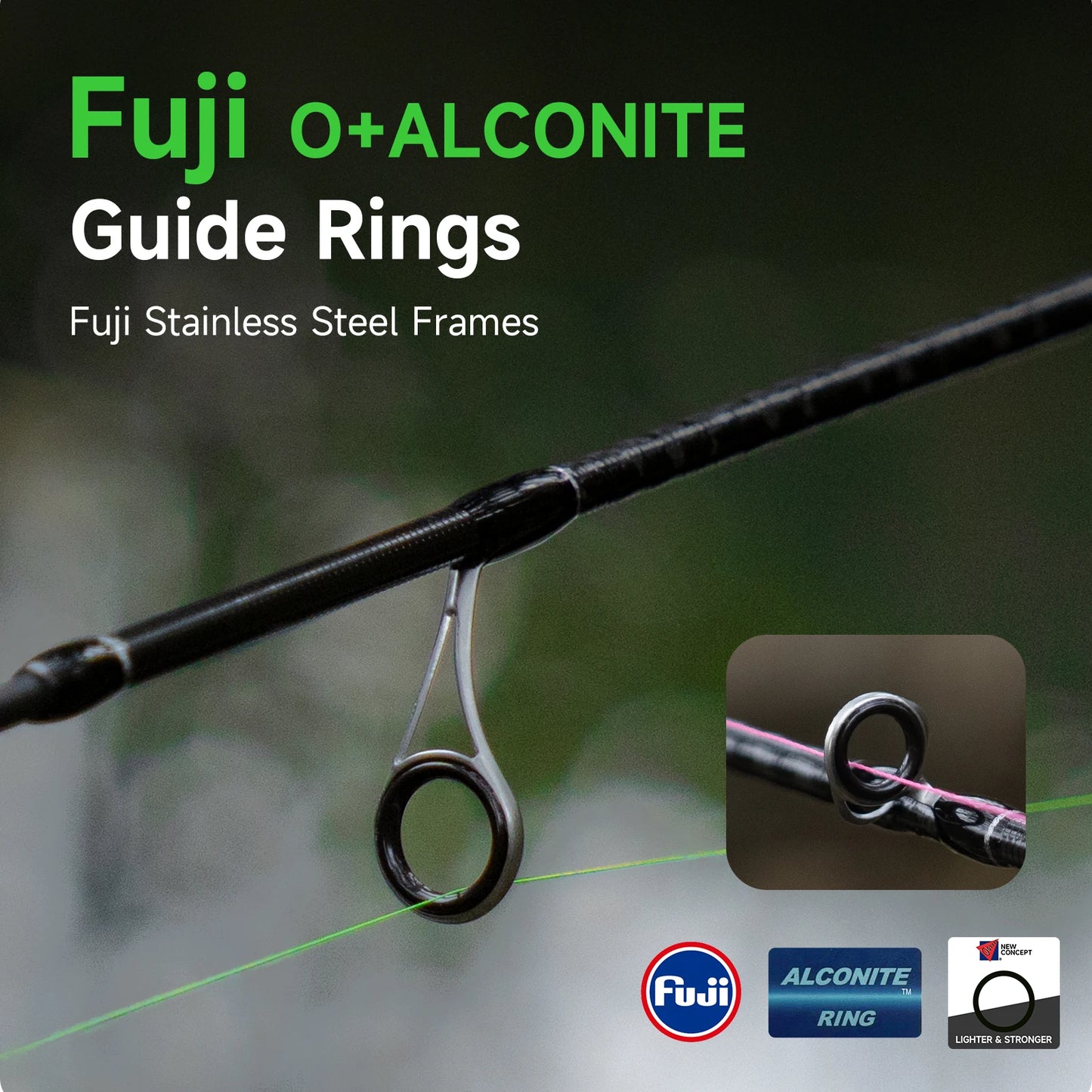HANDING 78g Micro BFS Canna da pesca Canna da pesca in carbonio Peso esca 1-8g FUJI ®   Anelli guida O+A Alimentazione UL/L per canna da pesca alla trota BFS