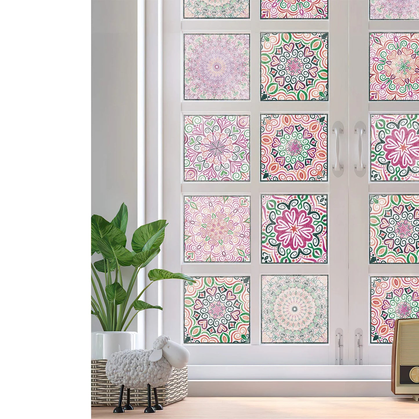 24pcs/set Light Color Tiles Sticker Wall Stickers Kitchen Bathroom Home Renovation Wallpaper Waterproof Self-adhesive Wall Decal