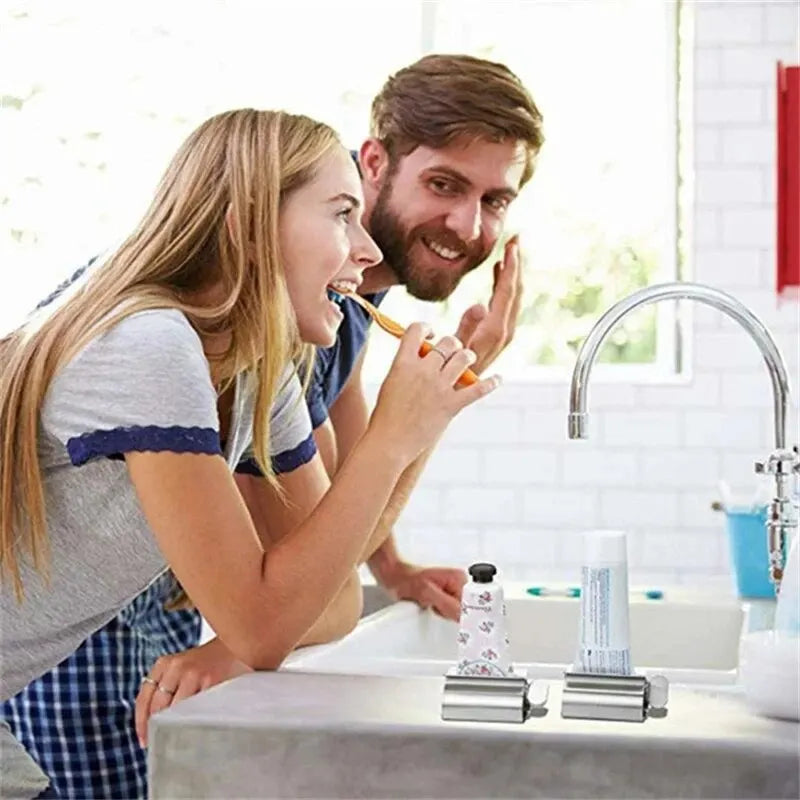 1pc In Acciaio Inox Wringer Rullo Ruota Dispenser per Unguenti Cosmetici Accessori Per Il Bagno Dentifricio Spremiagrumi Tubo Rullo