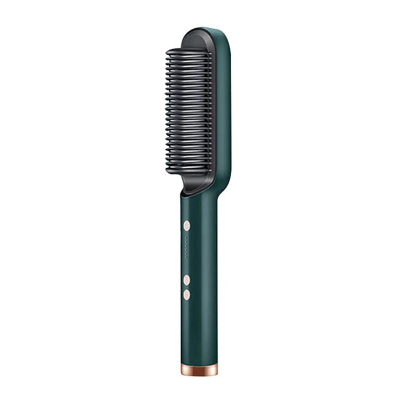 Piastra per capelli Ptc professionale Pettine caldo elettrico riscaldato rapidamente Pettine per capelli Cura personale Spazzola per acconciature multifunzionale