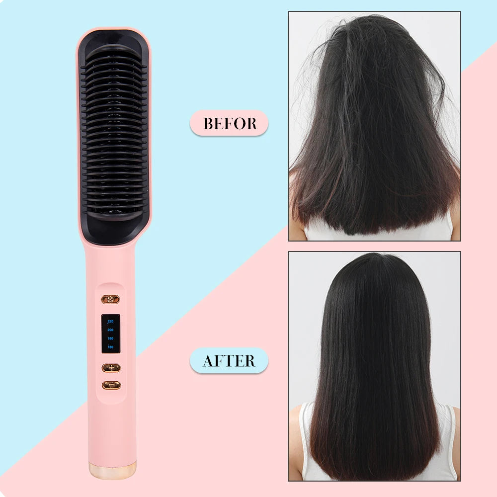 Spazzola per capelli spazzola elettrica pettine caldo piastra per capelli spazzole per capelli pettine pettine per riscaldamento a caldo piastra per capelli multifunzione
