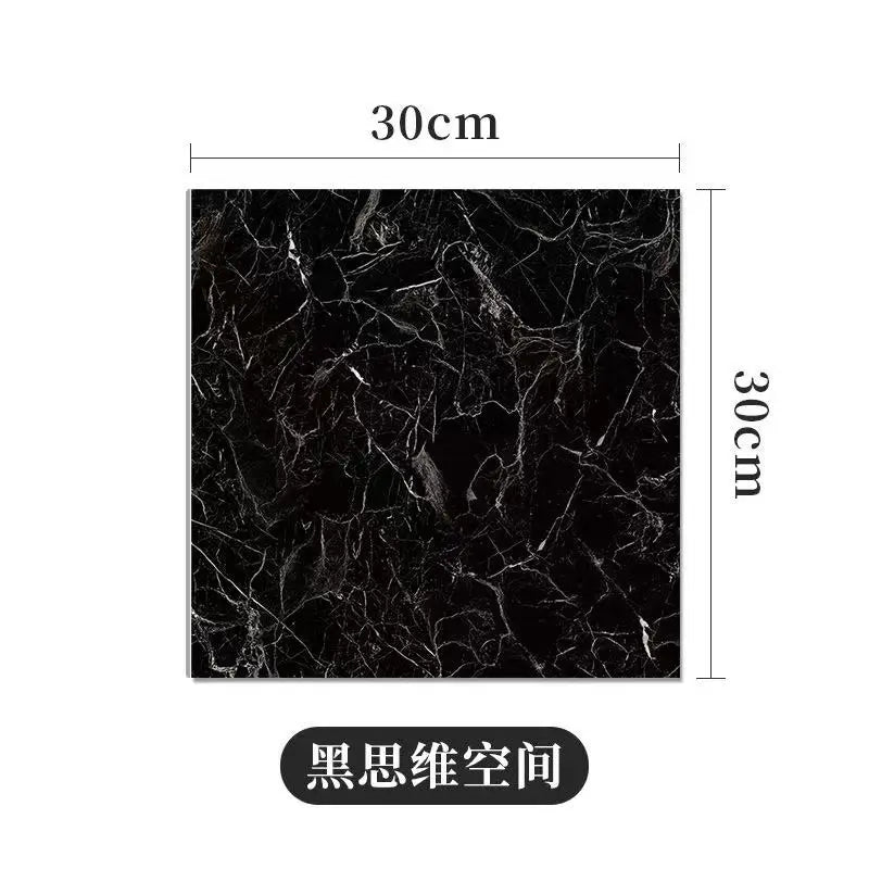 10/30/50PCS Thickened Self-adhesive Decor Wall Sticker Marble Tile Floor Sticker PVC Waterproof Toilet Kitchen Home Floor