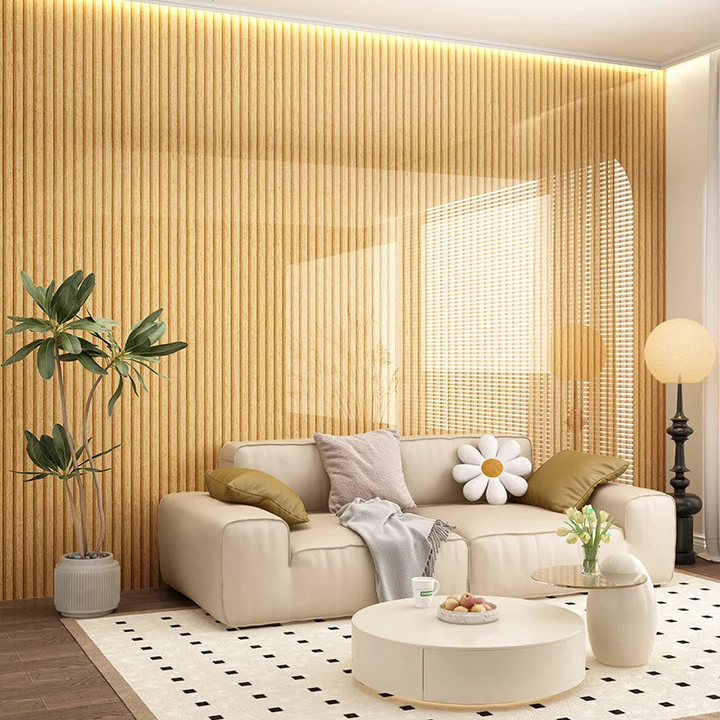 Adesivo per piastrelle da parete in legno Grand Wallpfoor rimovibile Adesivi murali autoadesivi in legno per la decorazione della parete della cucina della camera da letto del soggiorno
