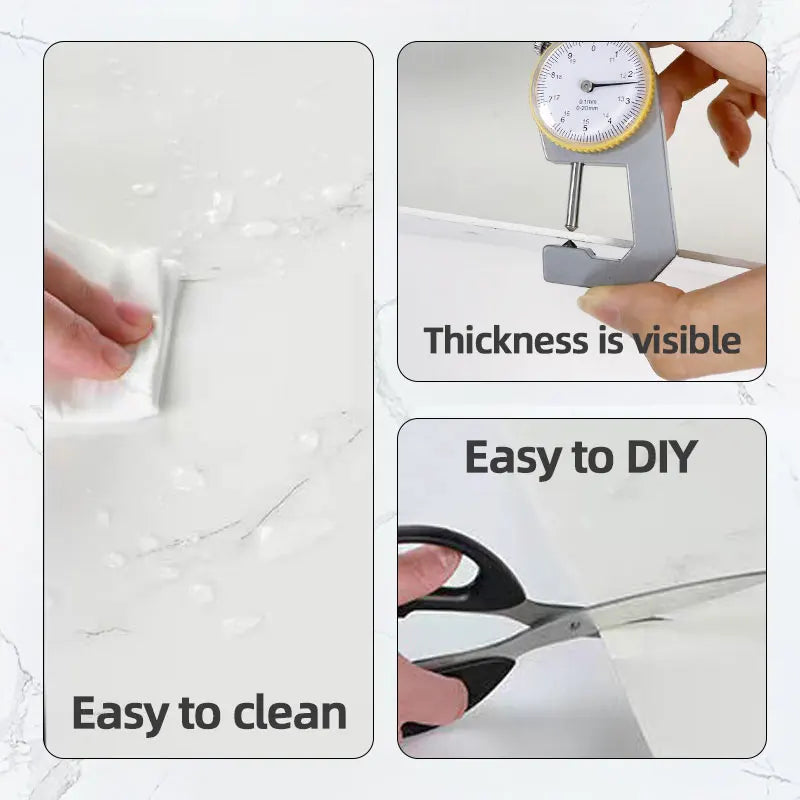 Piastrelle adesive effetto marmo per pareti, cucina e bagno