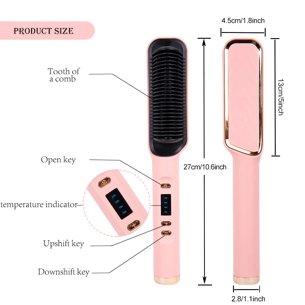 Spazzola per capelli spazzola elettrica pettine caldo piastra per capelli spazzole per capelli pettine pettine per riscaldamento a caldo piastra per capelli multifunzione