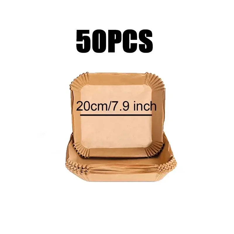 Air Fryer Paper fryer air paper Disposable Square round Airfryer Papers Paper Molds for Fryer for Oven Pan Oil-Proof KitchenTool