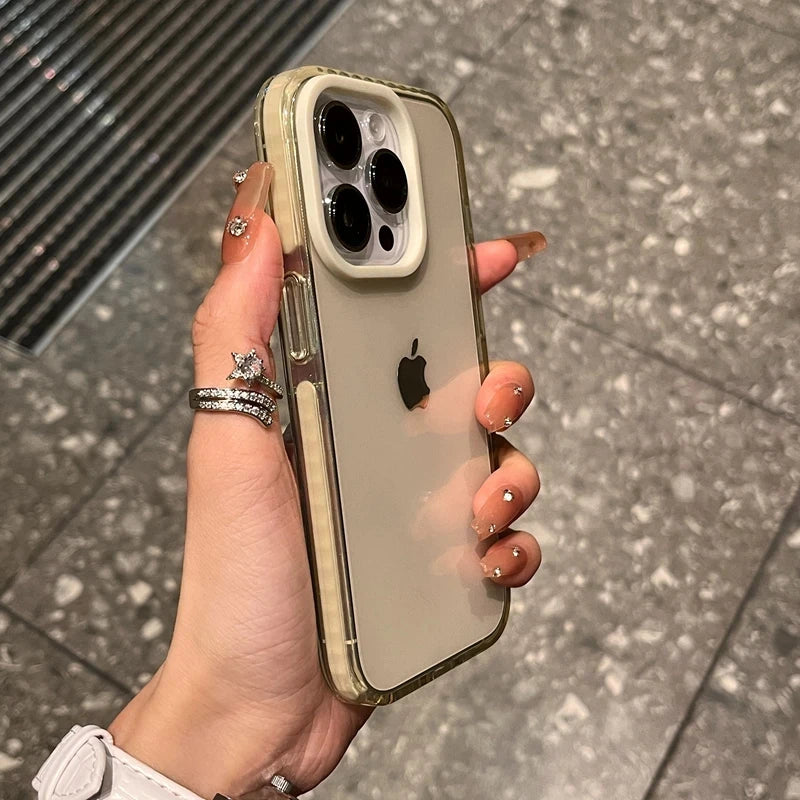 Custodia trasparente di lusso per iPhone 15 14 13 12 11 Pro Max 7 8 Plus X Xs Max XR Cover in TPU trasparente antiurto