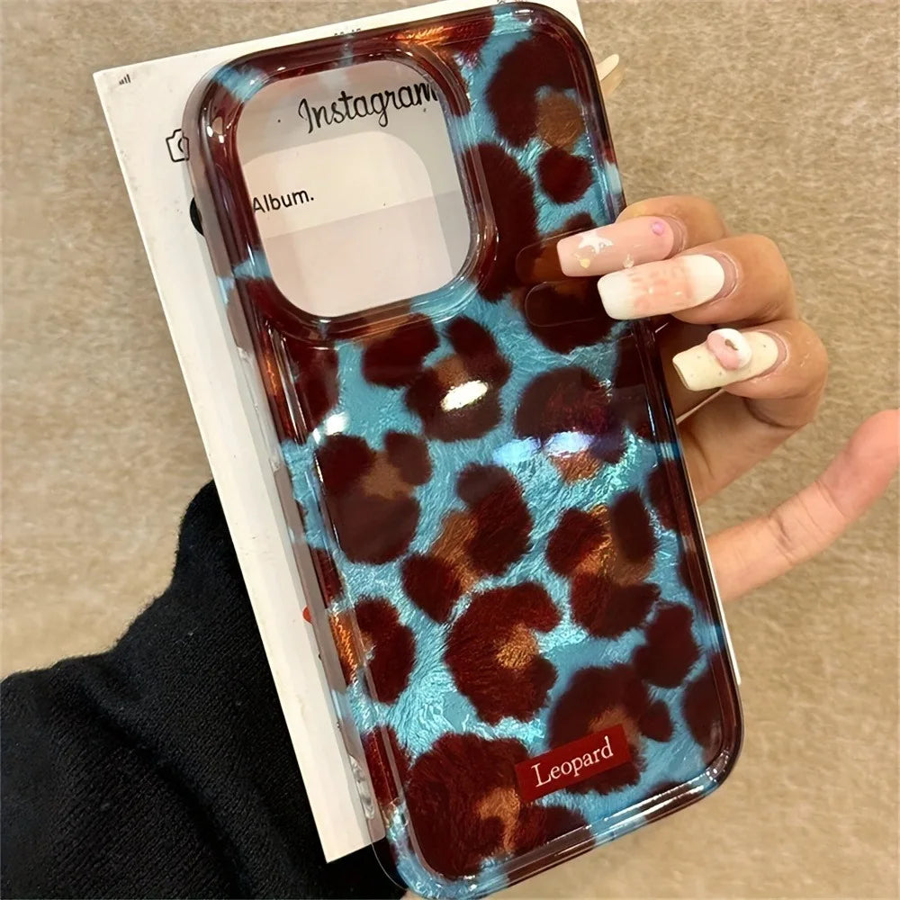 Custodia morbida per telefono con stampa leopardata semplice moda per custodie iPhone 17 iPhone 16 Pro Max 15 14 13 12 11 XS X XR 7 8 Plus Cover