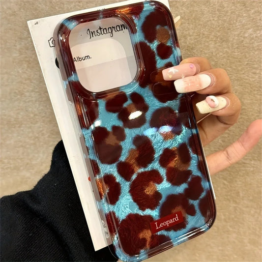 Custodia morbida per telefono con stampa leopardata semplice moda per custodie iPhone 17 iPhone 16 Pro Max 15 14 13 12 11 XS X XR 7 8 Plus Cover