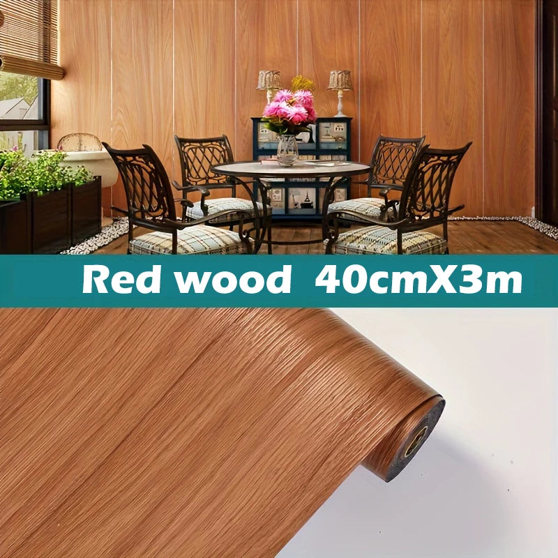 adesivi murali e pavimenti con motivo in legno carta da parati autoadesiva anti attrito adesivi in PVC resistenti e impermeabili per la decorazione domestica