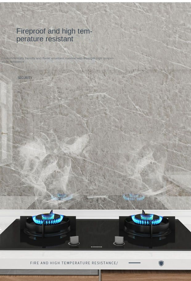 Thick Oil Proof Wall Stickers Waterproof Foil Wallpaper Marble Self Adhesive Removable Contact Paper for Bathroom Decor Kitchen