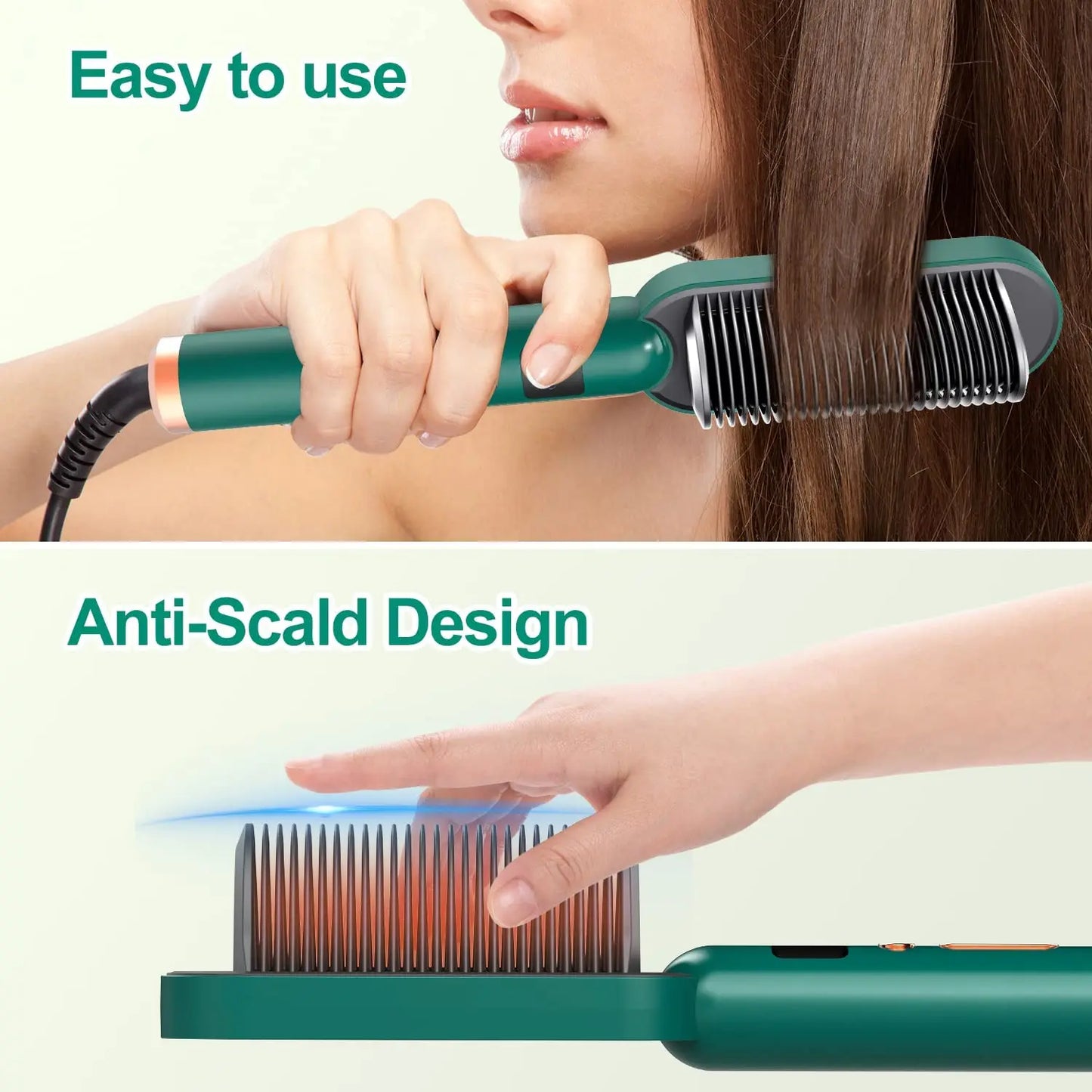 Spazzola per capelli spazzola elettrica pettine caldo piastra per capelli spazzole per capelli pettine pettine per riscaldamento a caldo piastra per capelli multifunzione