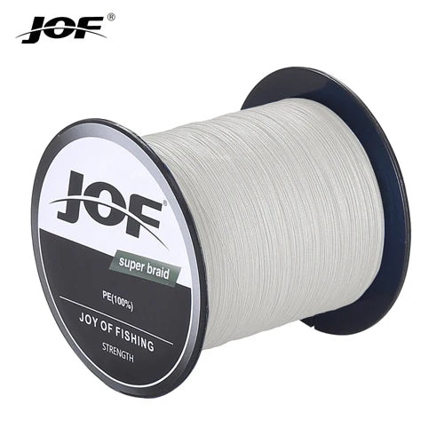 JOF PE intrecciato X4 lenza, resistente all'abrasione lenza sottile durevole per accessori per la pesca all'aperto 300M 500M 1000M