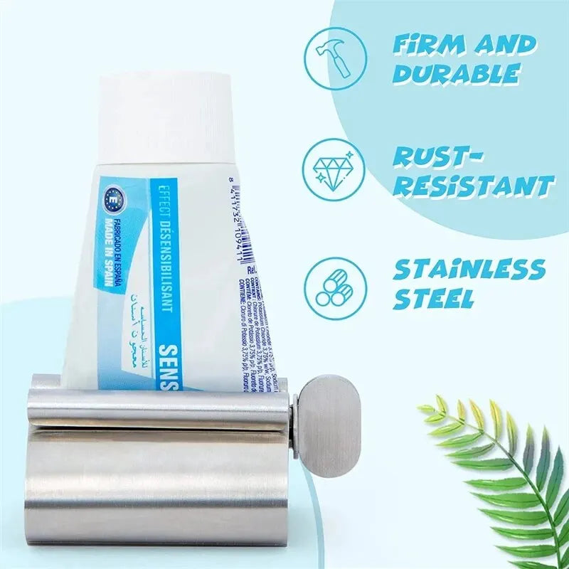 1pc In Acciaio Inox Wringer Rullo Ruota Dispenser per Unguenti Cosmetici Accessori Per Il Bagno Dentifricio Spremiagrumi Tubo Rullo