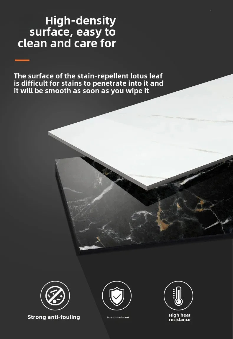 10-50Pcs PVC Marble Wall Stickers Self-Adhesive Thickened Tile Sticker Bathroom Waterproof Floor Sticker Kitchen Home Decoration