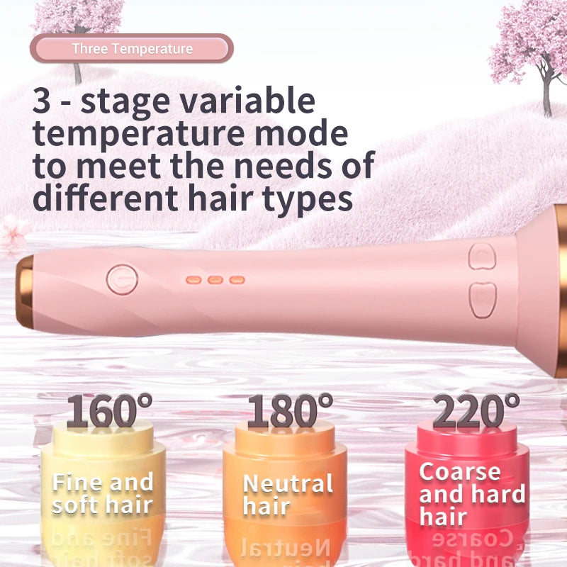 Bigodino automatico per capelli 28mm/32mm Ferro arricciacapelli a onda grande Anione Riscaldamento rapido Bigodini per styling professionale Bacchetta arricciacapelli Ondeggiatore per capelli