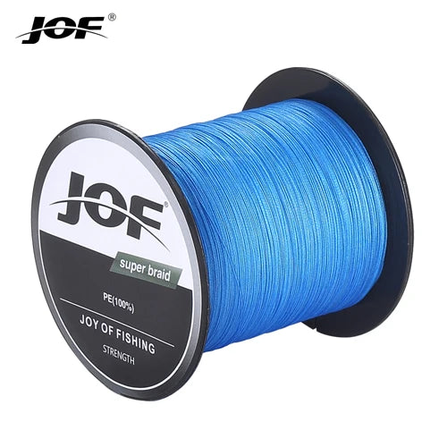 JOF PE intrecciato X4 lenza, resistente all'abrasione lenza sottile durevole per accessori per la pesca all'aperto 300M 500M 1000M