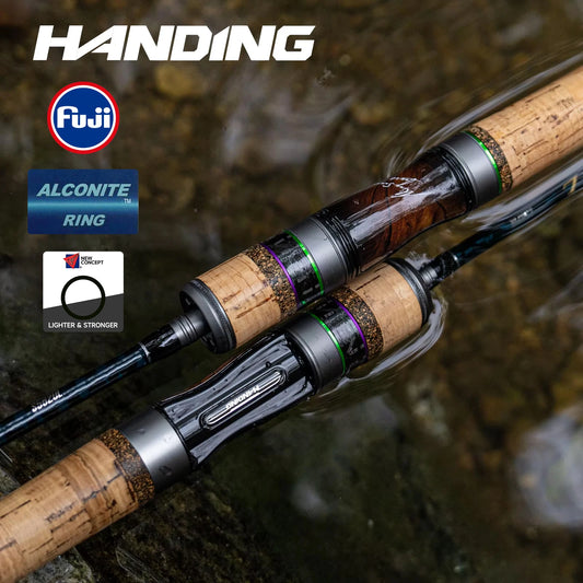 HANDING 78g Micro BFS Canna da pesca Canna da pesca in carbonio Peso esca 1-8g FUJI ®   Anelli guida O+A Alimentazione UL/L per canna da pesca alla trota BFS