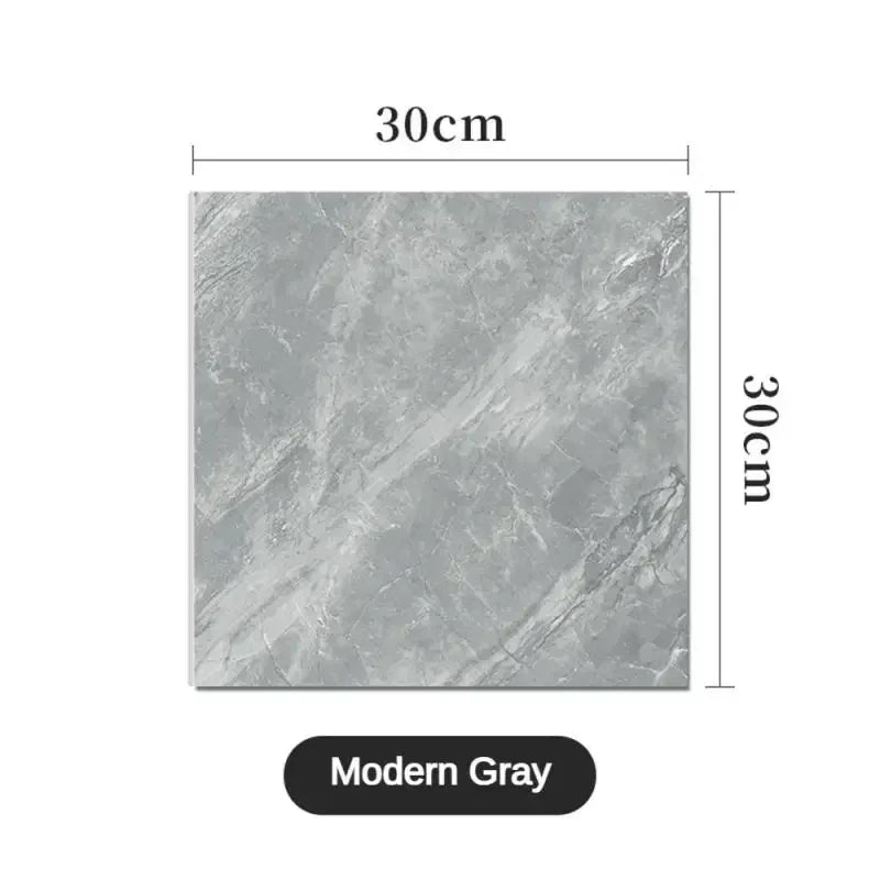 10/30/50PCS Thickened Self-adhesive Decor Wall Sticker Marble Tile Floor Sticker PVC Waterproof Toilet Kitchen Home Floor