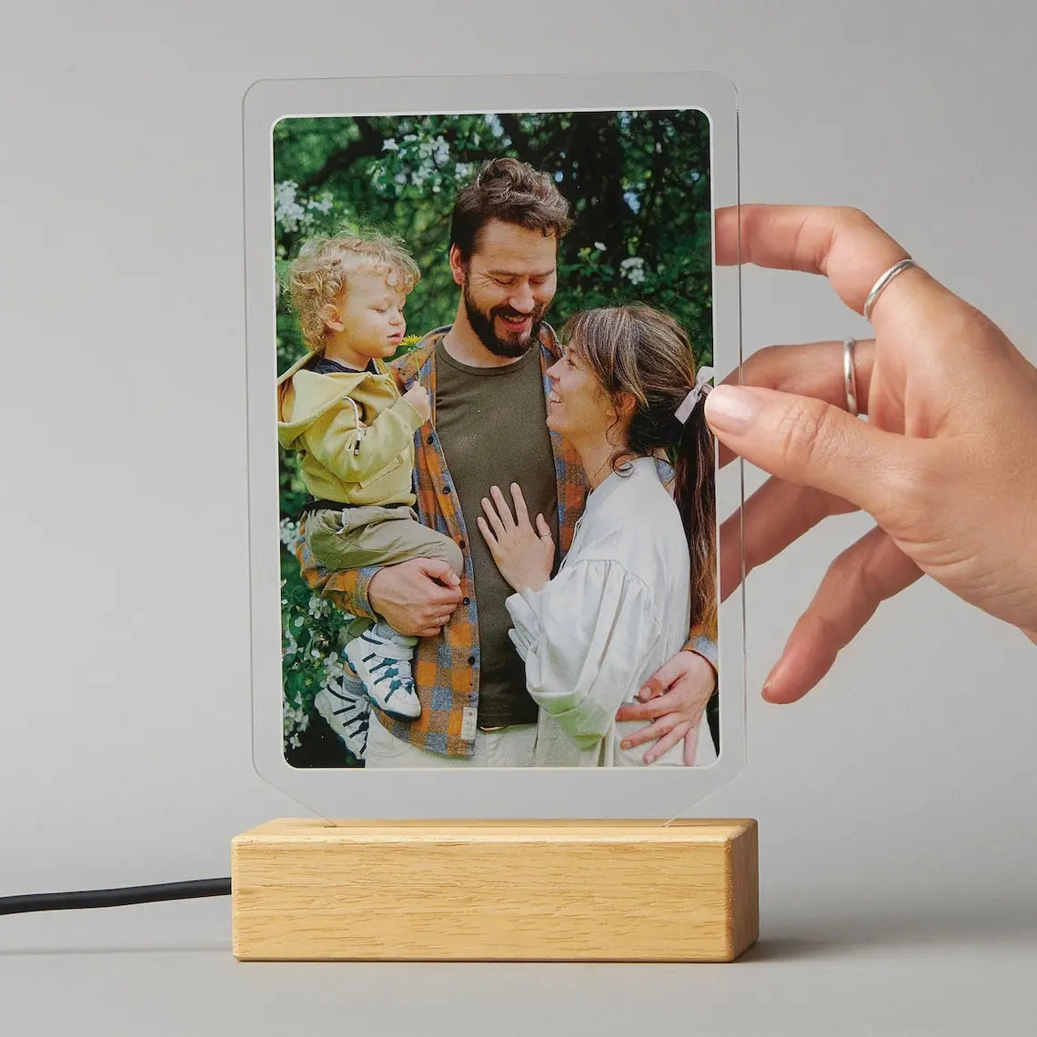 Luce notturna 3D personalizzata Lampada con foto e testo personalizzati Regali personalizzati per San Valentino, matrimonio, compleanno, lampada 3D a 7 colori