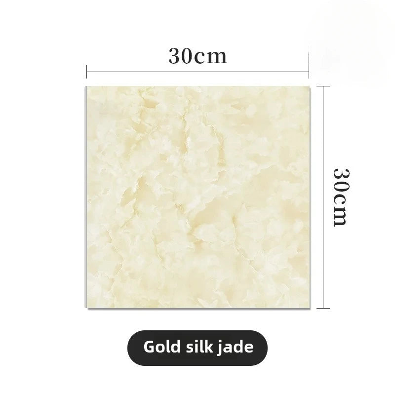 10/30/50PCS Thickened Self-adhesive Decor Wall Sticker Marble Tile Floor Sticker PVC Waterproof Toilet Kitchen Home Floor