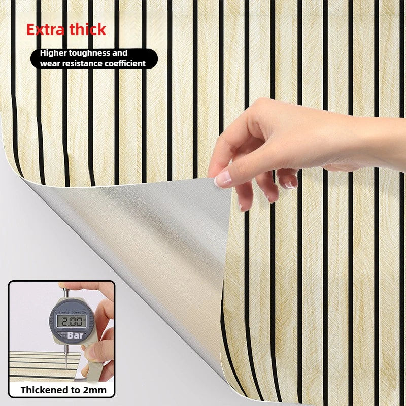 Adesivo Murale a Griglia in Legno Autoadesivo Decorazione di Sfondo per Camera da Letto Soggiorno Cucina Carta da Parati in PVC Impermeabile