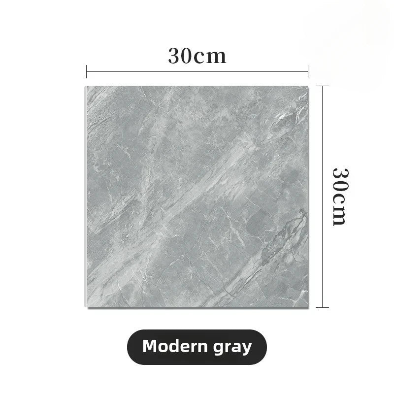 10/30/50PCS Thickened Self-adhesive Decor Wall Sticker Marble Tile Floor Sticker PVC Waterproof Toilet Kitchen Home Floor