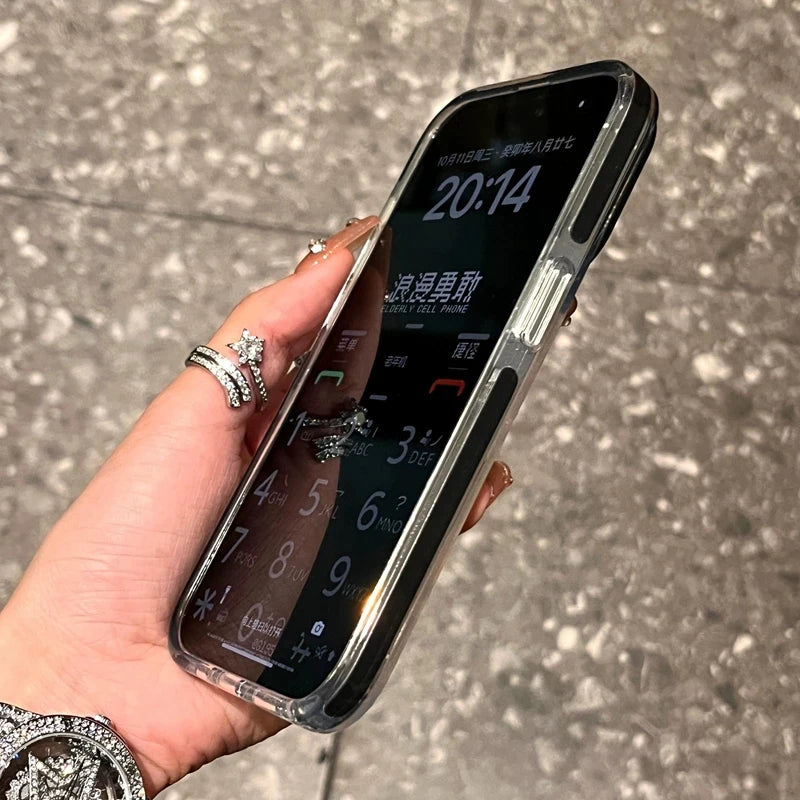 Custodia trasparente di lusso per iPhone 15 14 13 12 11 Pro Max 7 8 Plus X Xs Max XR Cover in TPU trasparente antiurto