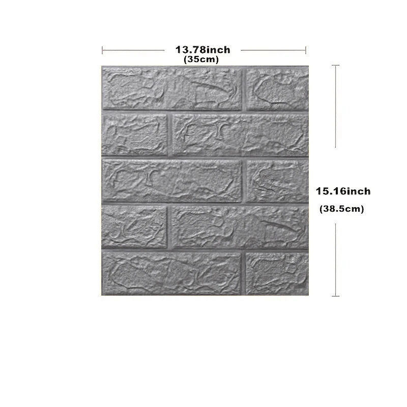 Autoadesiva 1-40 pz 38.5X35 cm FAI DA TE 3D Carta Da Parati Retro Modello di Mattoni Adesivi Murali Impermeabile Decorazione Della Stanza Schiuma decorazione della casa